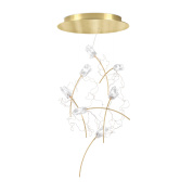 подвесной светильник с ветвистыми металлическими элементами