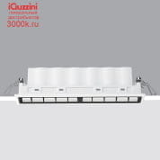 QD71 Laser Blade XS iGuzzini Recessed Frame section 10 LEDs - integrated DALI - Wall Washer Longitudinal Glare Control