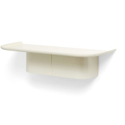 настенная полка декоративная кремового цвета с округлым основанием