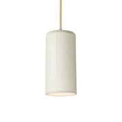 подвесной светильник цилиндрической формы с матовым абажуром