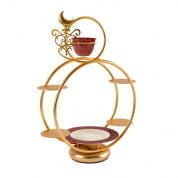 Extravaganza - round pastry holder & coffee cup - pearly red чашка, Villari