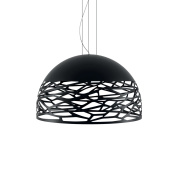 подвесной светильник черный купольный с вырезным узором