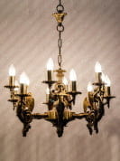 Mermaid 12 Light Cast Brass Chandelier люстра FOS Lighting Gudiya-Candle-CH12