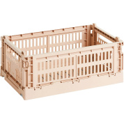 AB634-A601-AF65 Hay Colour Crate ящик пластиковый для хранения прямоугольный розового оттенка порошок