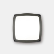 настенно-потолочный светильник квадратной формы в антрацитовом корпусе