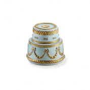 Chantilly two tier cake scented candle - turquoise & gold ароматическая свеча, Villari