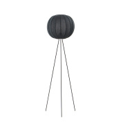 KW45 BL FHI Knit-Wit Made By Hand Напольный светильник высокий Ø45 с чёрным фактурным плафоном