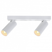 двухламповый настенный спот с цилиндрическими корпусами на планке