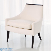 Boomerang Chair-Ebony-Muslin Global Views кресло