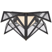 накладной потолочный светильник в геометрической многогранной раме