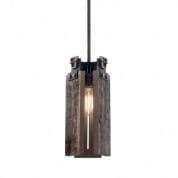 Ridgewood 14.25" 1 Light Mini Pendant Textured Black подвесной светильник 44182BKT Kichler