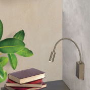 настенный светильник с гибким направляемым модулем и матовым корпусом