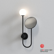 настенный светильник чёрный матовый