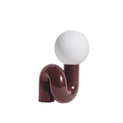 L0880802 Neotenic Petite Friture Крупная настольная лампа с сферическим плафоном вишневая