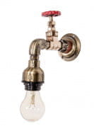 Industrial Pipe Vanity Single Wall Sconce бра FOS Lighting Tap-Antq-WL1