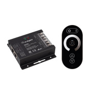 027156 Arlight Диммер ARL-OVAL-DIM Black (12-24V, 3x10A, ПДУ Овал, RF, RJ45)