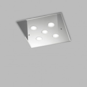 Metal Lux Dado PL 5L Square квадратный потолочный светильник из стекла белый 259.350.02