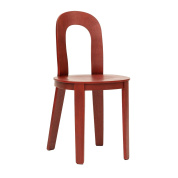 2730-4000 Olivia Design House Stockholm Красный обеденный стул с изогнутой спинкой
