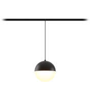 подвесной магнитный светильник шарообразной формы с матовым стеклянным плафоном