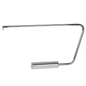 настольная лампа с изогнутым металлическим корпусом и вытянутым светильным элементом