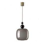 80's jane pendant light - grey & black подвесной светильник, Villari