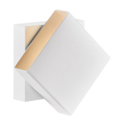 настенный светильник белый с наклонной панелью для подсветки