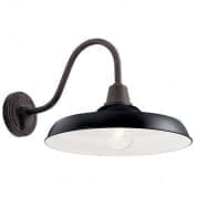 Pier 16" 1 Light Wall Light Black уличный настенный светильник 49991BK Kichler