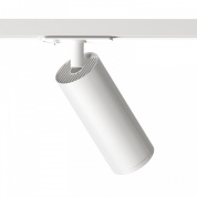 однофазный потолочный спот цилиндрической формы белого цвета для шинопровода