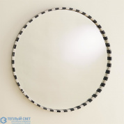 Black/White Marble Mirror-Round Global Views зеркало