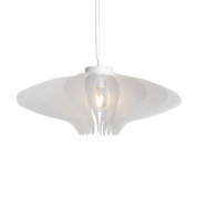 120016001 Emporium Cigno 80 SP крупная дизайнерская люстра прозрачный белый матовый