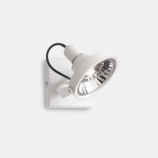 настенно-потолочный светильник белого цвета с поворотной головкой для направленного света