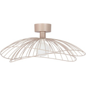 потолочный светильник с металлическим абажуром цвета глины