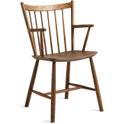 кресло с подлокотниками из тёмного промасленного дуба