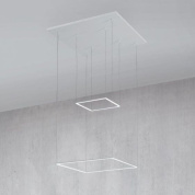 Cornice Icone Одинарный подвес квадратный белый i-c-0576