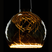 декоративная подвесная лампа с дымчатым стеклянным плафоном