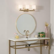 Marette 22.75" 3 Light Vanity Light Champagne Bronze настенный светильник 55002CPZ Kichler