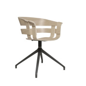 2371-8429 Wick Design House Stockholm Поворотный обеденный стул из дерева на тёмно-сером основании