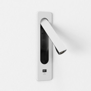 светильник для чтения с USB матовый белый