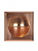 Hammered And Polished Copper Wall Light Fixture; Sealed With Lacquer For Strength And Durability. бра FOS Lighting SQ-CO-WL1