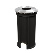 круглый встраиваемый уличный светильник с яркой точечной подсветкой