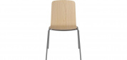 Palm veneered dining chair with metal legs Bolia кресло
