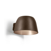 уличный настенный светильник бронзовый полусферический