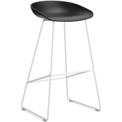 AA077-D168-AA51 Hay About A Stool барный стул металлический с черным сиденьем