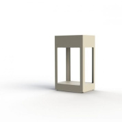 садовый светильник бежевого цвета с алюминиевым корпусом