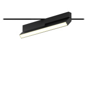 компактный трековый линейный светильник с прямоугольным корпусом и направленным светом