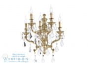 Windsor Настенный светильник из французского золота с кристаллами Schoeler Possoni Illuminazione 888/A5-SH/P