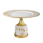 Taormina white & gold large cake stand 0007486-402 подставка для торта, Villari