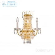 Kolarz EMPIRE 0418.62+3.3.SpT настенный светильник золото 24 карата ширина 40cm макс. высота 46cm 5 ламп e14