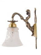 Mermaid Single Embossed Bell Wall Light бра FOS Lighting PariDown-EMBZGhanti-WL1