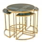 109538 Side Table Vicenza gold finish SIDE TABLES Eichholtz